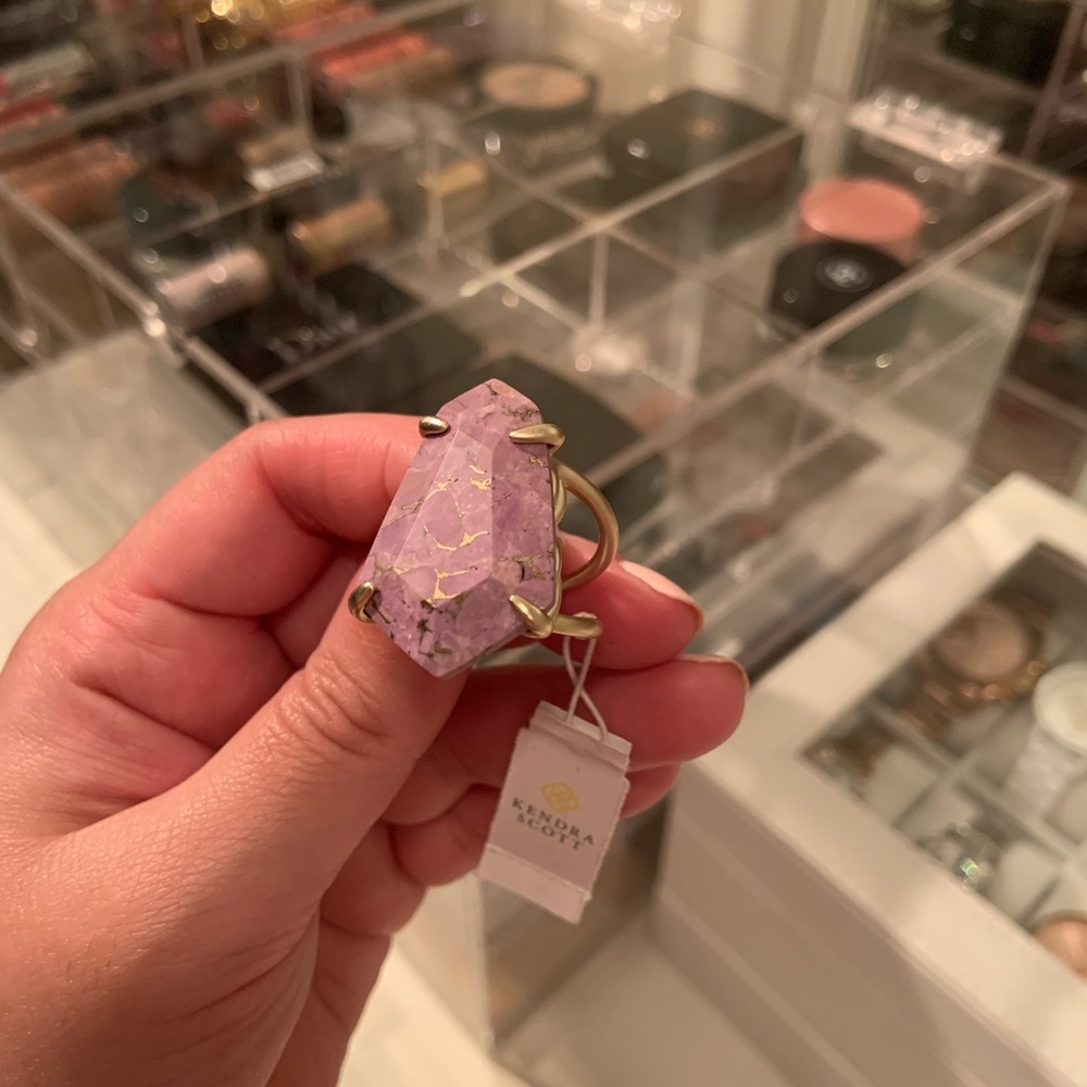 NWT Kendra Scott 14k Gold Macie Cocktail Ring - Picture 5 of 5